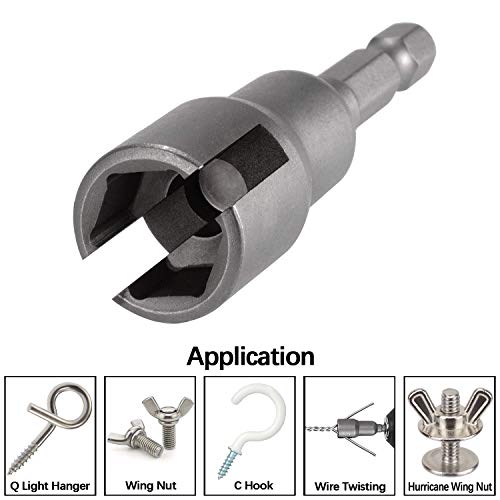 PAGOW 2-Pack Hurricane Wingnut Driver - Wing Nut Drill Bit Socket ...
