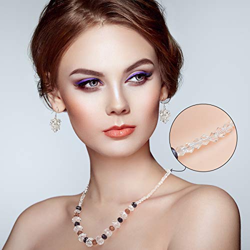 PAGOW 5000Pcs Small Bicone Crystal Beads for Jewelry Craft Making,...