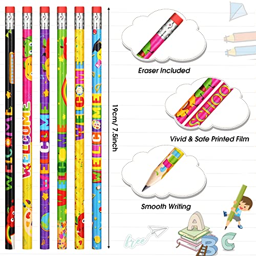 Pajean 100 Pcs Welcome Back to School Pencils First Day of Holiday...
