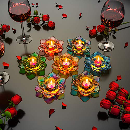 Palksky Lotus Tealight Candles Holders Resin Mold, Flower Candlest...