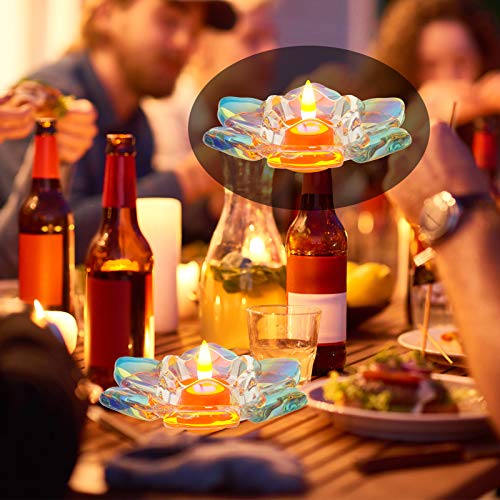 Palksky Lotus Tealight Candles Holders Resin Mold, Flower Candlest...