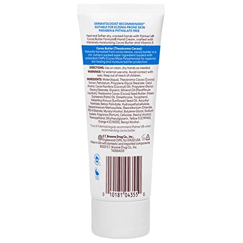 Palmers Cocoa Butter Formula Hand Cream, 3.4 Ounce