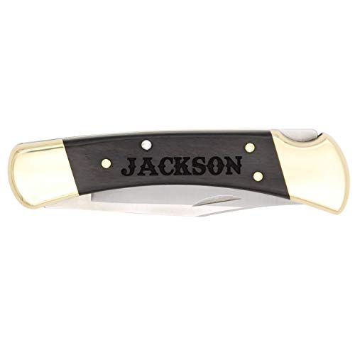 Personalized Laser Engraving on Buck Knives BU110 Pocket Knife, Fo...