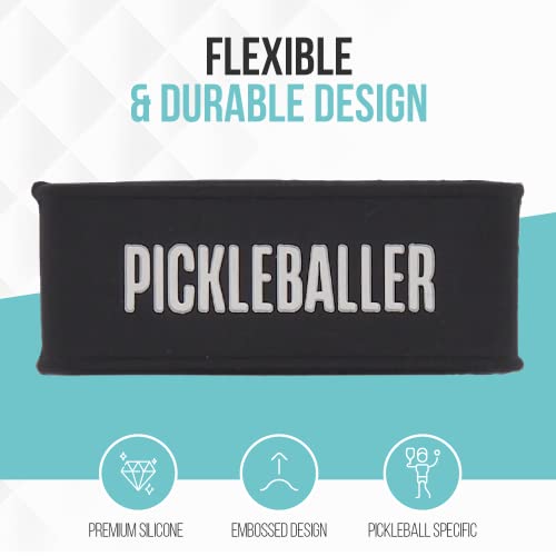 Pickleball Grip Bands – Secures Overgrip – One Size Fits All Paddl...