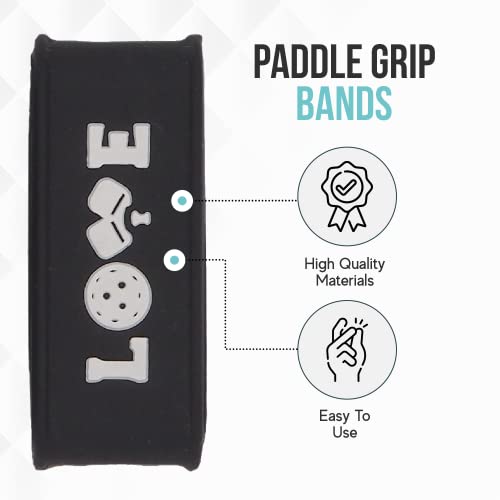Pickleball Grip Bands – Secures Overgrip – One Size Fits All Paddl...