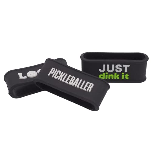 Pickleball Grip Bands – Secures Overgrip – One Size Fits All Paddl...