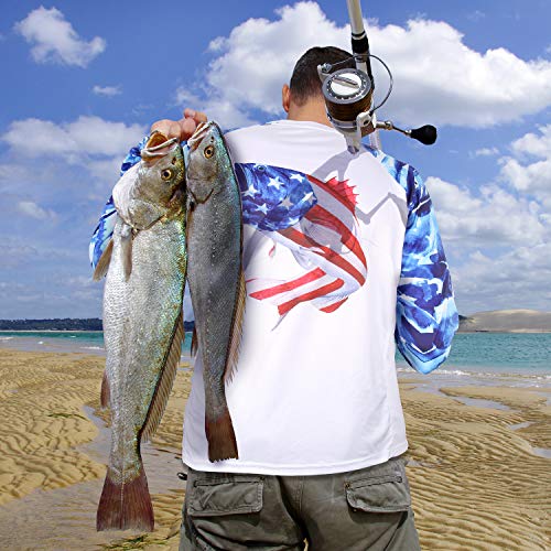 Palmyth Fishing Shirt for Men Long Sleeve Sun Protection UV UPF 50...