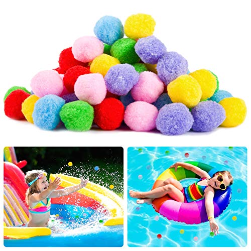 72 Pack 2.4 Inch Cotton Splash Soaker Bomb Ball- Absorbent Splash ...