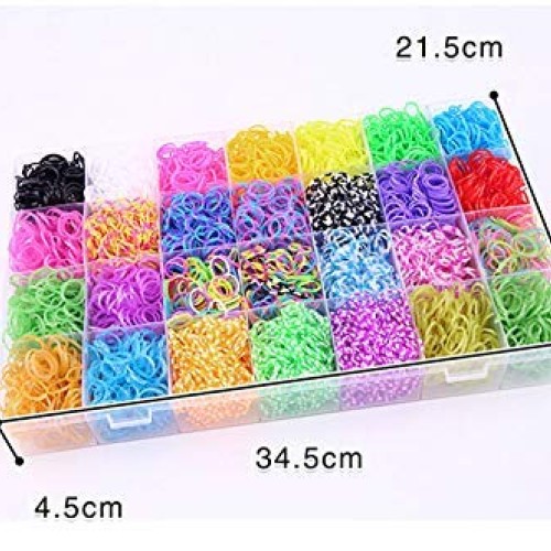 Panaoxf Colorful Rubber Band Bracelet Loom Refill Kit for Kids wit...
