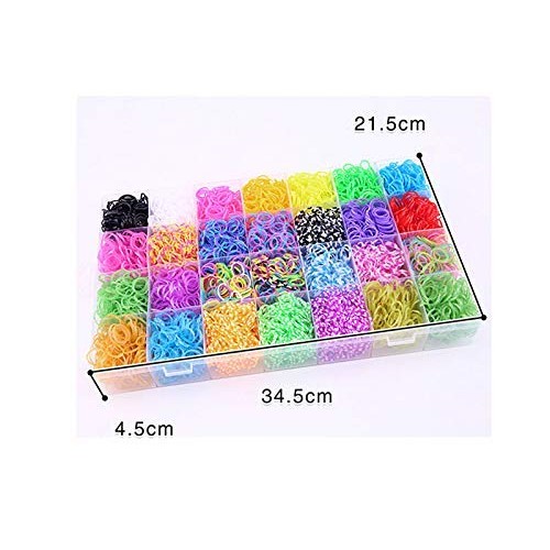 Panaoxf Colorful Rubber Band Bracelet Loom Refill Kit for Kids wit...