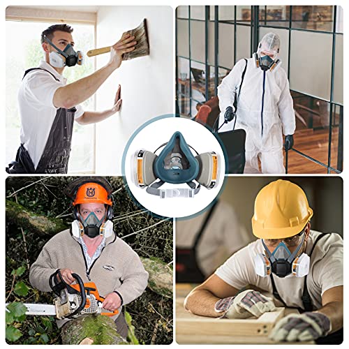 Reusable Half Facepiece Dustproof Respirator - Organic Gas Dust Ch...