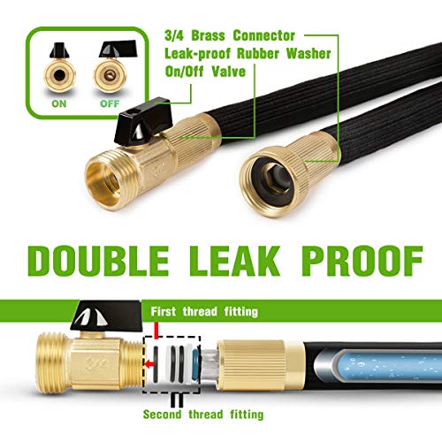 New Double Strength FlexibleExpandable Garden Hose 75ft,Lightwei...