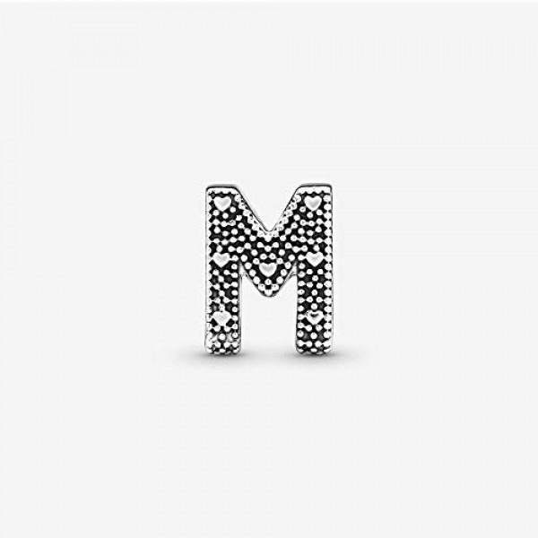PANDORA Jewelry Letter M Sterling Silver Charm