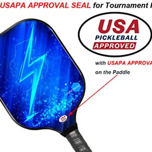 Panel Sound USAPA Approved Pickleball Paddle Set Lightweight Pickl...