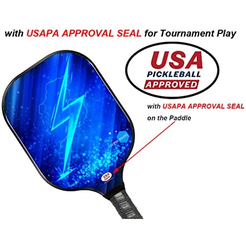Panel Sound USAPA Approved Pickleball Paddle Set Lightweight Pickl...