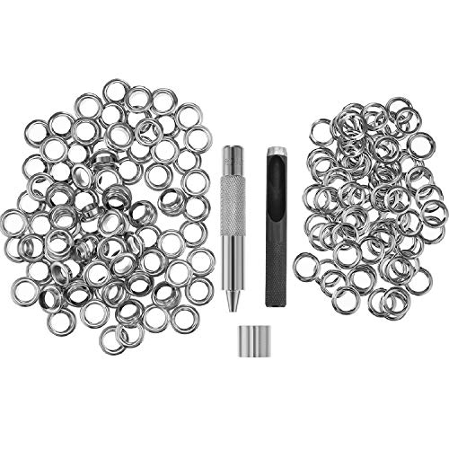 Pangda Grommet Tool Kit, Grommet Setting Tool and 100 Sets Grommet...