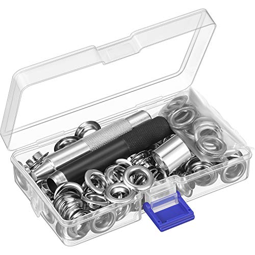 Pangda Grommet Tool Kit, Grommet Setting Tool and 100 Sets Grommet...