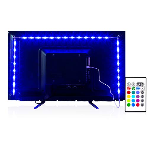 PANGTON VILLA Led Strip Lights 6.56ft for 40-60in TV, USB LED TV B...