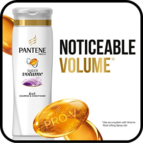 Pantene Pro-V 2 in 1 Shampoo & Conditioner, Sheer Volume with Coll...