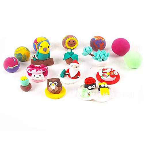 24 Colors Air Dry Clay，DIY Creative Modeling Clay，Light DIY Clay...