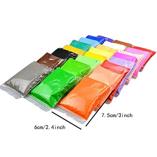 24 Colors Air Dry Clay，DIY Creative Modeling Clay，Light DIY Clay...