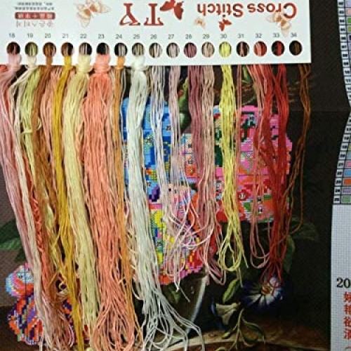 PAOMIAN Needlework,DIY Cross Stitch,Sets for Embroidery Kits, Peon...