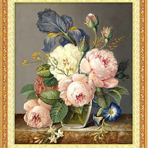 PAOMIAN Needlework,DIY Cross Stitch,Sets for Embroidery Kits, Peon...