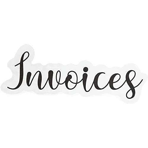 Black Decorative Script Labels for Office Organizing Supplies 13 ...
