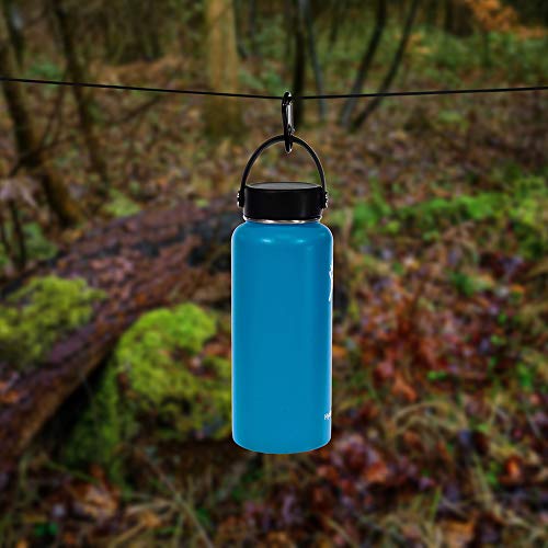 PARACORD PLANET 550 Paracord with Carabiner – Tactical 7 Strand Ut...