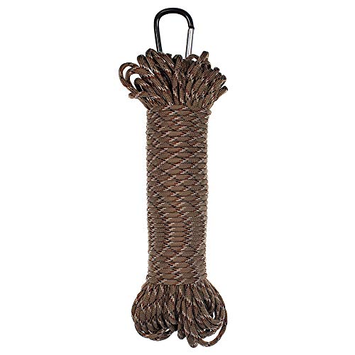 PARACORD PLANET 550 Paracord with Carabiner – Tactical 7 Strand Ut...