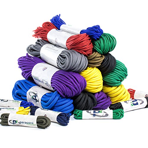PARACORD PLANET 95, 275, 325, 425, 550, 750, and para-Max Paracord...