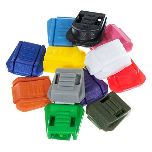 PARACORD PLANET Lightweight Plastic Zipper Pulls - Multiple Colors...