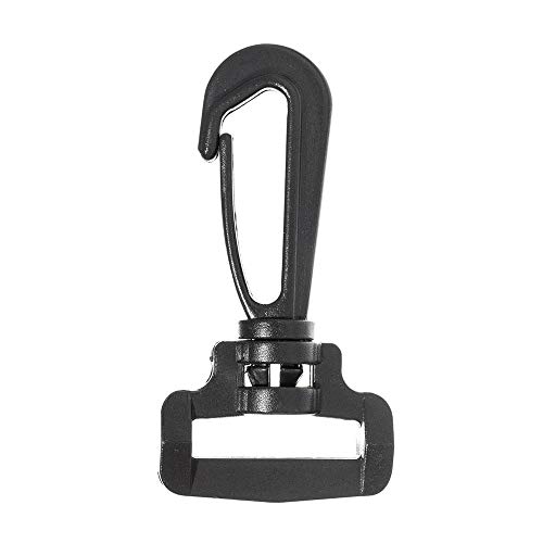 Paracord Planet Plastic Swivel Snap Hook – 1 Inch Black – for Hand...