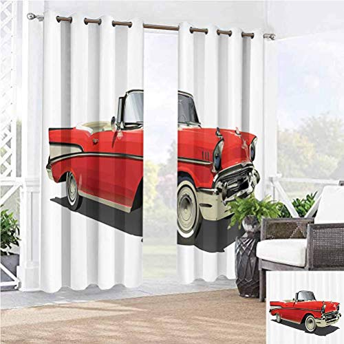 96 W by 96 LK245cm x G245cm Cars Decor Collection Dustproof Cu...