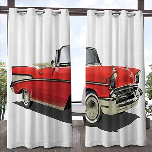 96 W by 96 LK245cm x G245cm Cars Decor Collection Dustproof Cu...
