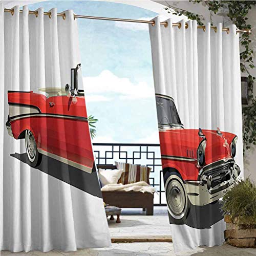 96 W by 96 LK245cm x G245cm Cars Decor Collection Dustproof Cu...
