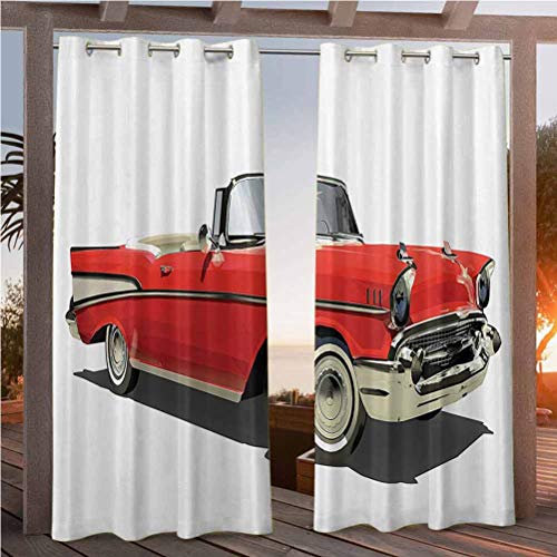 96 W by 96 LK245cm x G245cm Cars Decor Collection Dustproof Cu...