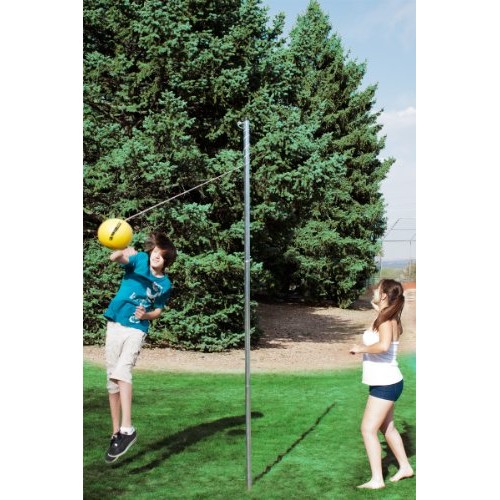 Park & Sun Sports Permanent Outdoor Tetherball Set with Accessorie...