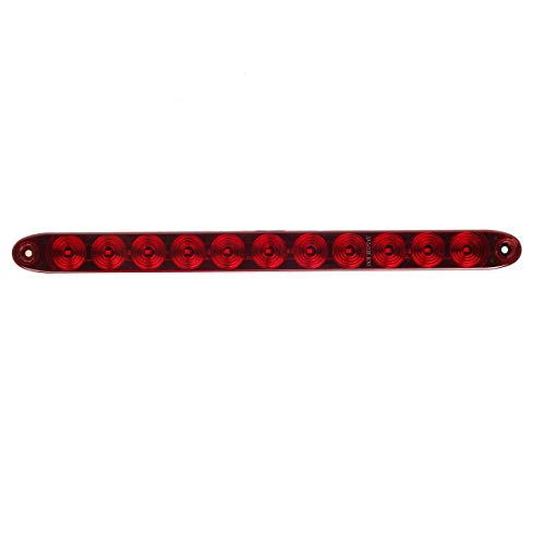Partsam 1PC Red 15 11 LED Light Bar Stop Turn Tail 3rd Brake Ligh...