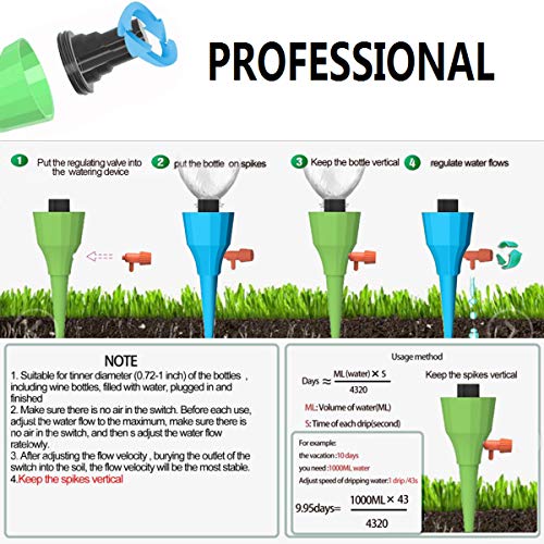 2019 New Self Watering Spikes, Automatic Plant Water Irrigation Sp...