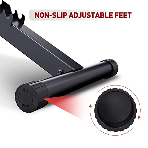 PASYOU Adjustable Weight Bench Full Body Workout Multi-Purpose Fol...