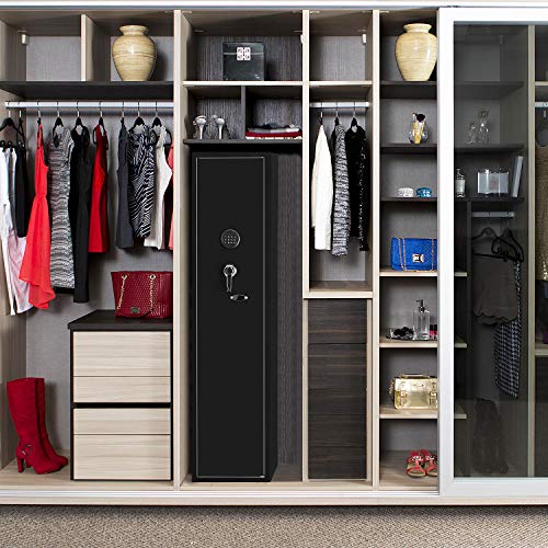 Pataku Rifle Safe 5 Storage Cabinet for Home Long Safe wit...