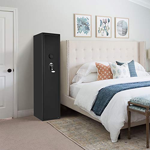 Pataku Rifle Safe 5 Storage Cabinet for Home Long Safe wit...