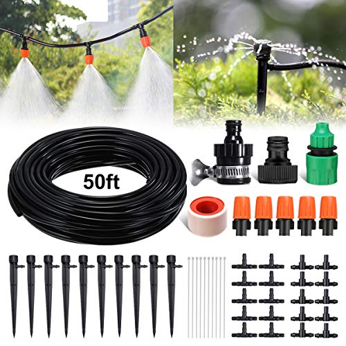 PATHONOR Drip Irrigation Kit, 50ft/15m Garden Irrigation System wi...