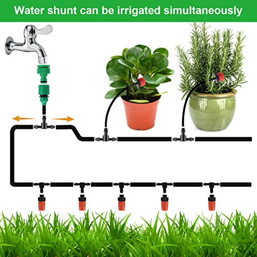 PATHONOR Garden Irrigation System, 50ft/15m Drip Irrigation Kit wi...