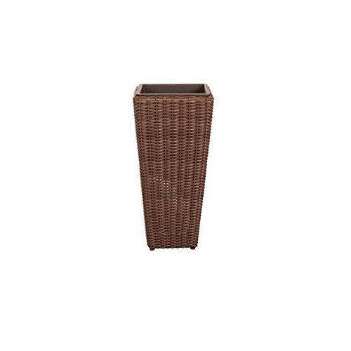 Patio Sense Alto Wicker Planter 2 Piece Set with Liners | Tall P...