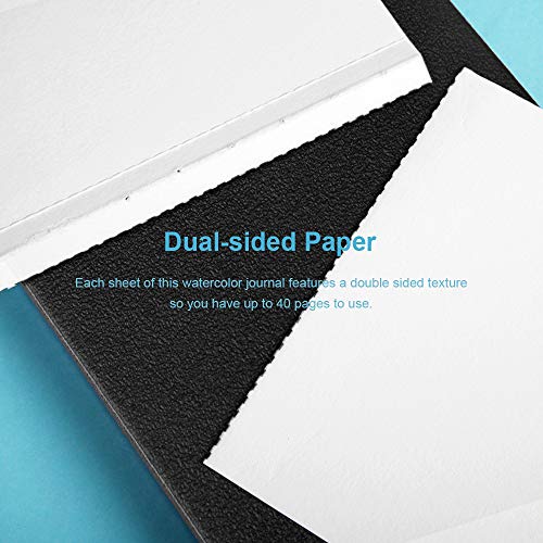 Paul Rubens Watercolor Journal, 100% Cotton 140 lb 300 GSM Hot P...