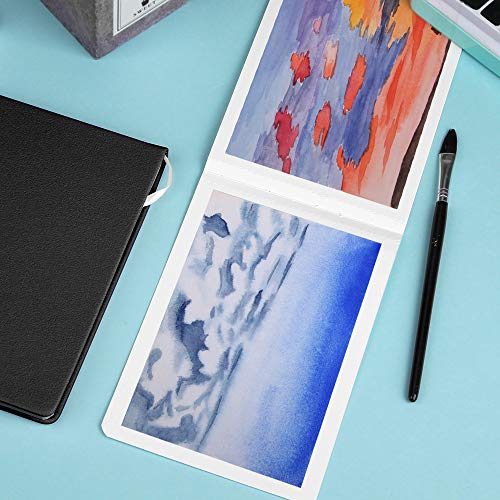 Paul Rubens Watercolor Journal, 100% Cotton 140 lb 300 GSM Hot P...