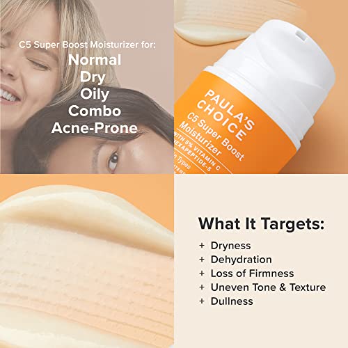 Paula’s Choice C5 Super Boost Moisturizer with 5% Vitamin C, Polyg...