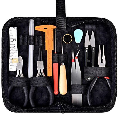19Pcs Jewelry Making Tools Kit with Zipper Storage Case for Jewelr...